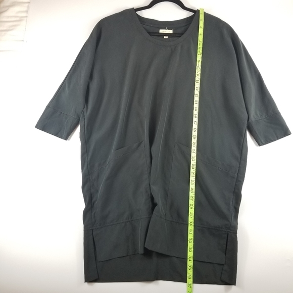 Silence + Noise Kaden Dolman Cocoon Shirt Dress in Black, M - Picture 5 of 15